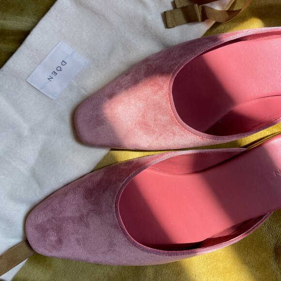 Doen Shoes - NWT DŌEN The Wren Mule in Blush Velvet Slip On
